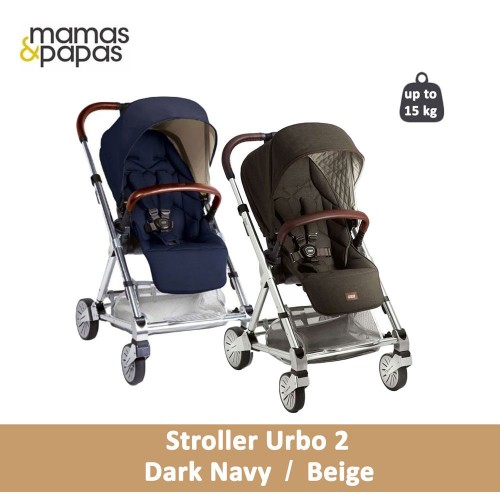 Mamas & Papas Stroller Kereta Bayi Urbo 2 - Dark Navy / Beige